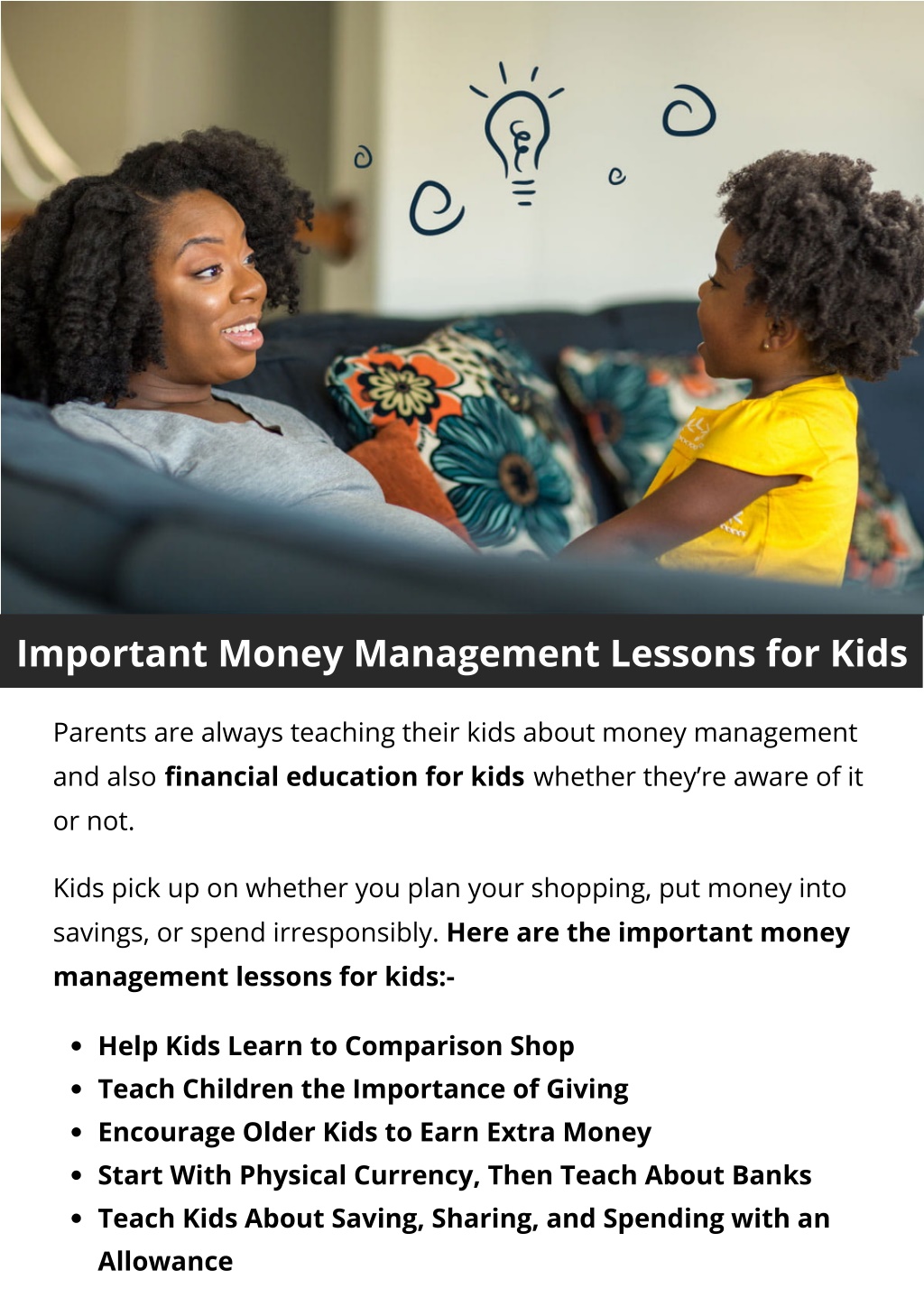 PPT Important Money Management Lessons for Kids PowerPoint