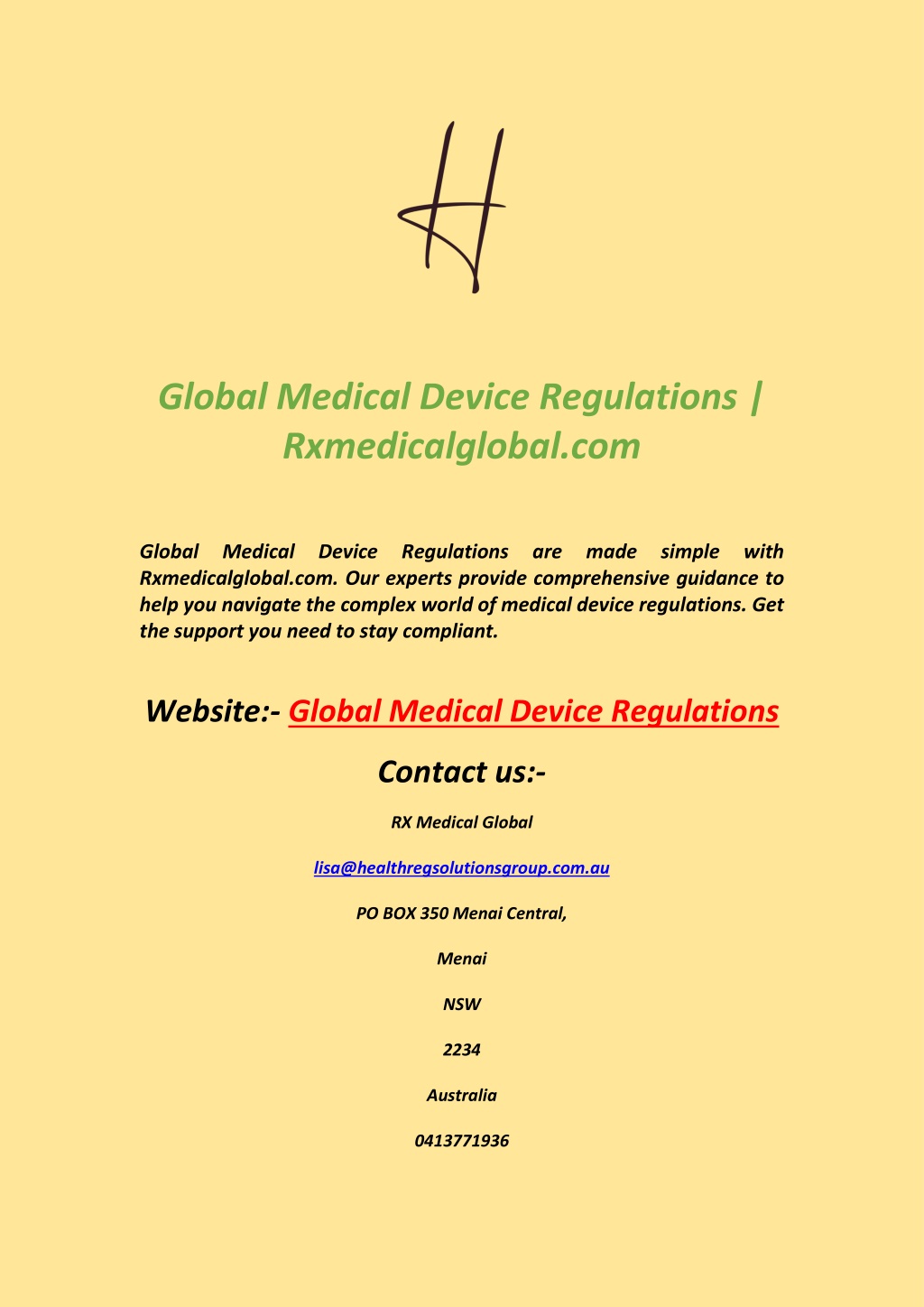 PPT - Global Medical Device Regulations PowerPoint Presentation, Free ...