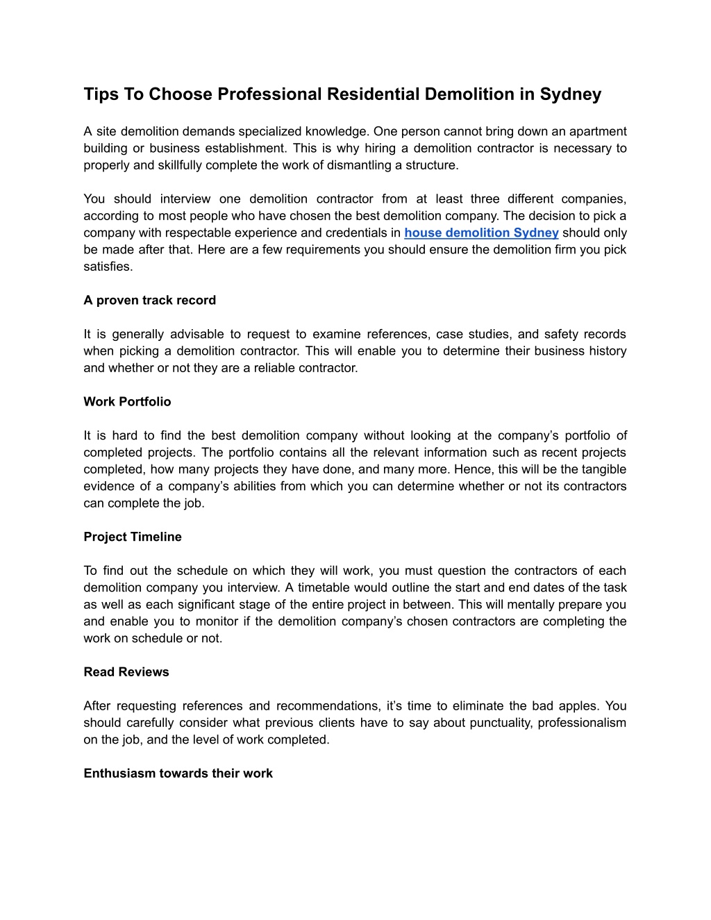 PPT - Tips To Choose Professional Residential Demolition in Sydney ...