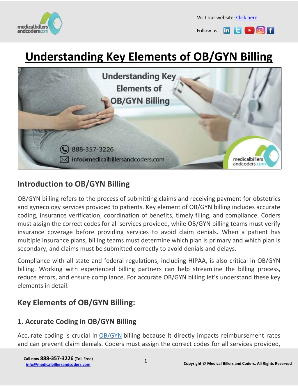 Ppt Understanding Key Elements Of Ob Gyn Billing Powerpoint Presentation Id 12122735