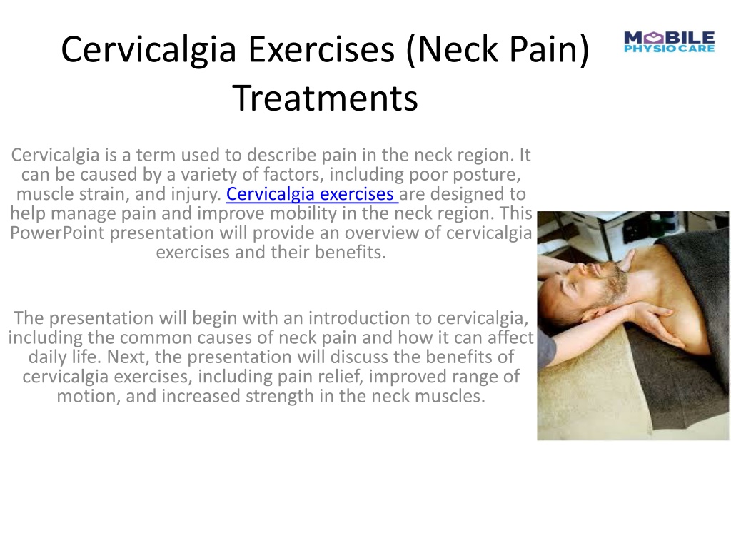 Neck pain, Causes, exercises, treatments