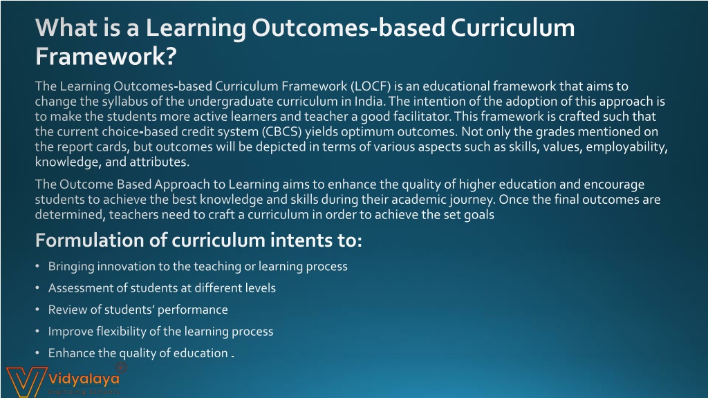 PPT - Full Guide About Learning Outcomes-based Curriculum Framework ...