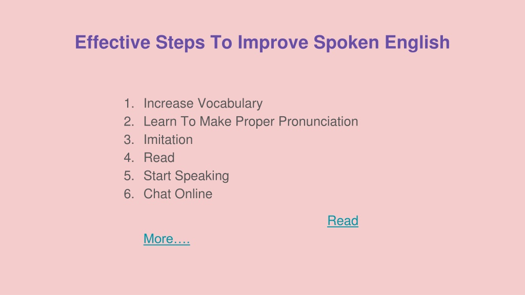 spoken english ppt presentation free download