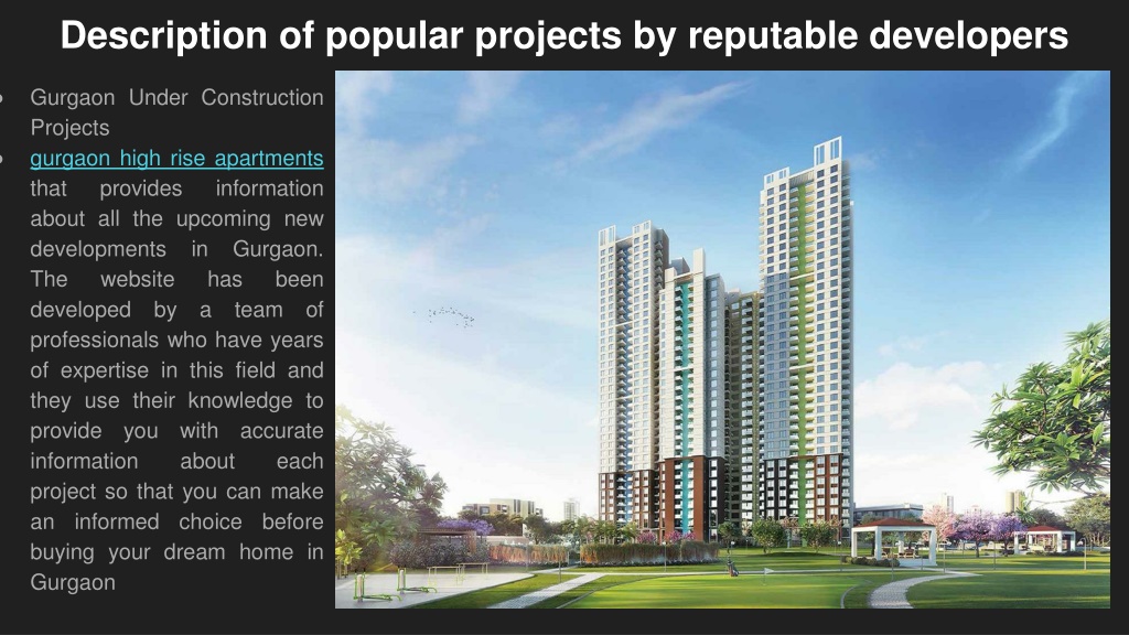 PPT - Get Your Dream Home by Under Construction Projects in Gurgaon ...