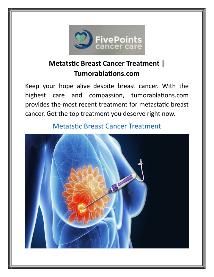 PPT - Metatstic Breast Cancer Treatment Tumorablations.com PowerPoint ...