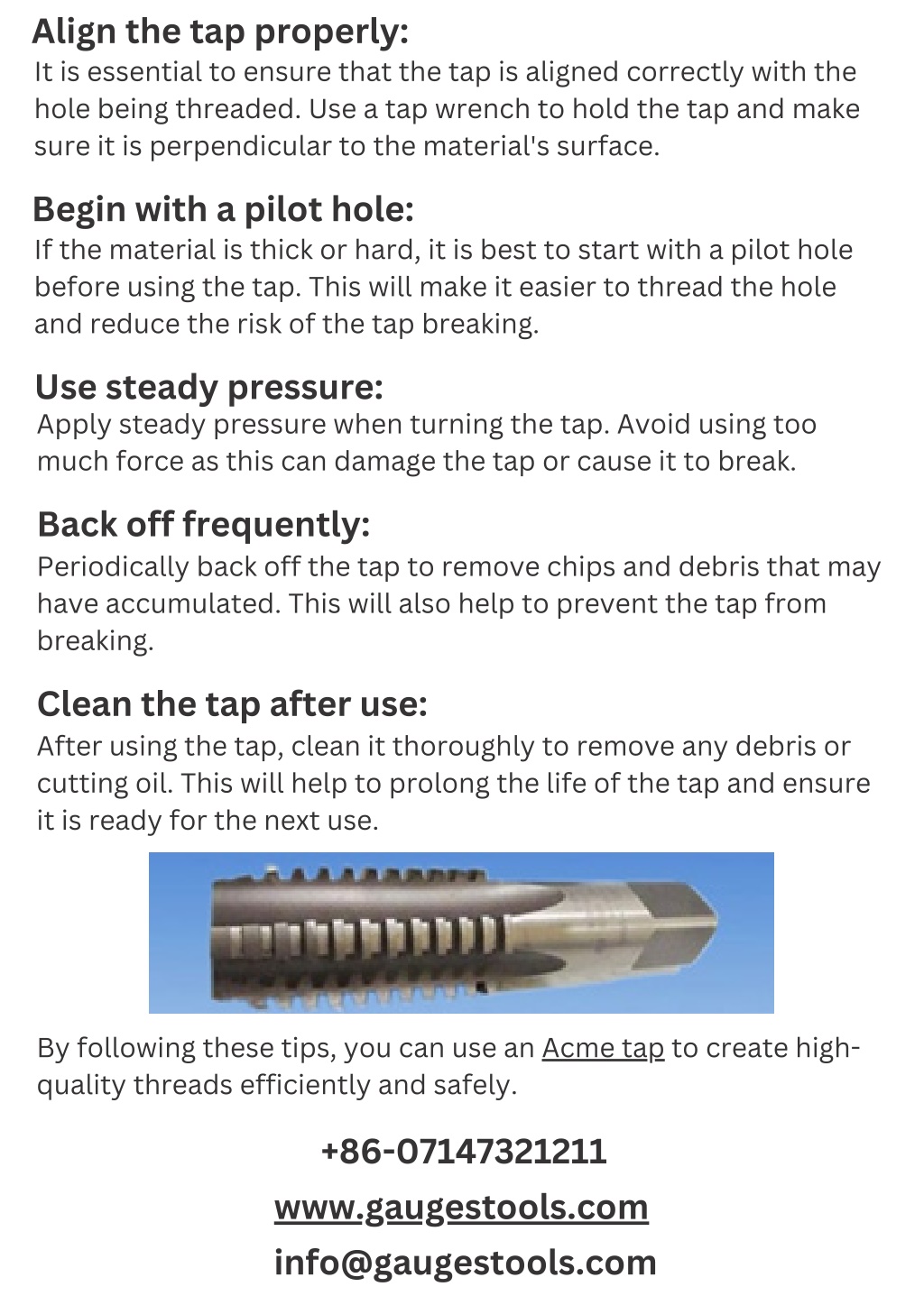 PPT - Acme Tap: How to Use It Effectively PowerPoint Presentation, free ...