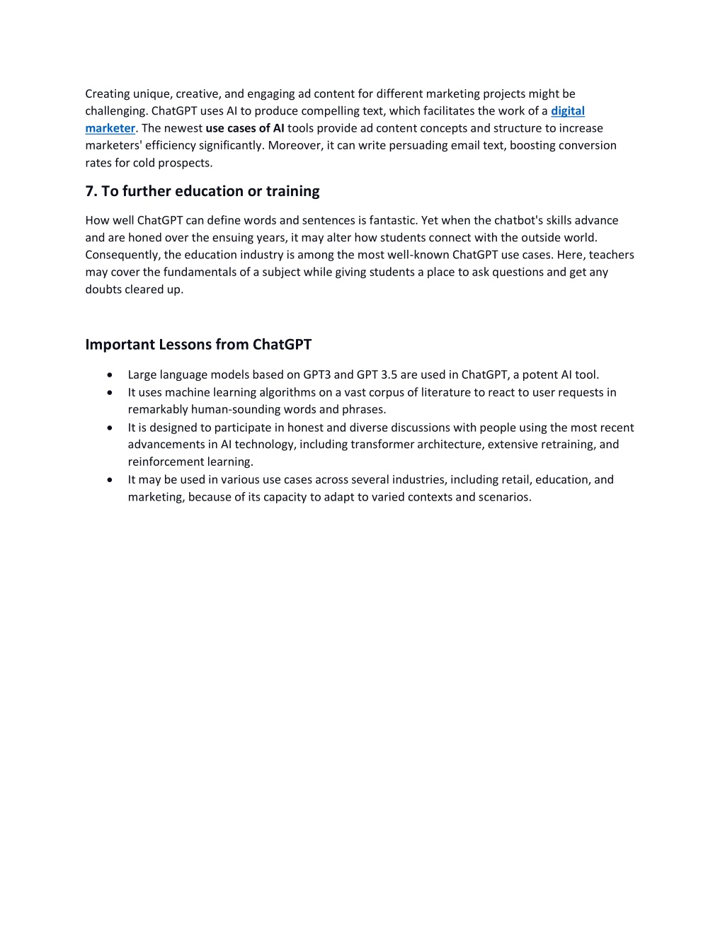 PPT - Top 7 Use Cases of ChatGPT How AI is Changing the Game PowerPoint ...