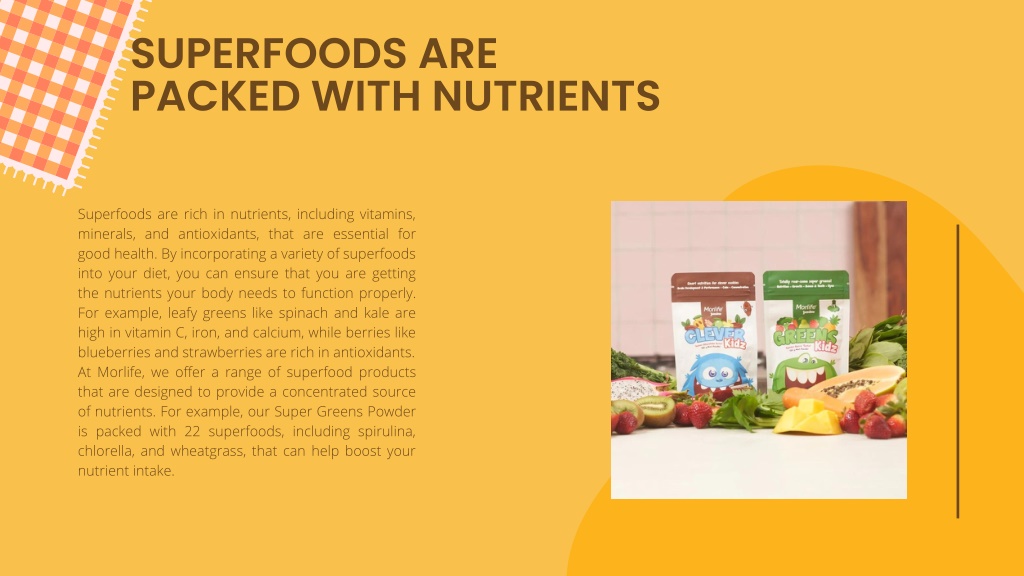 Ppt 5 Reasons Why You Should Include Superfoods In Your Diet