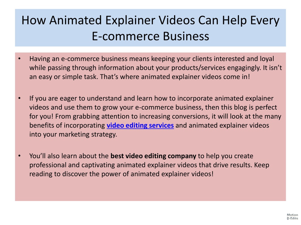 Ppt How Animated Explainer Videos Can Help Every E Commerce Business Powerpoint Presentation 3290